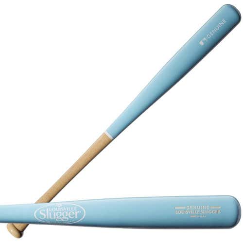 New Louisville Slugger Genuine Mix Blue Wood Bat 34"