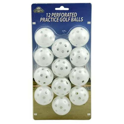 New On Course Perforated Practice Golf Balls 12ct