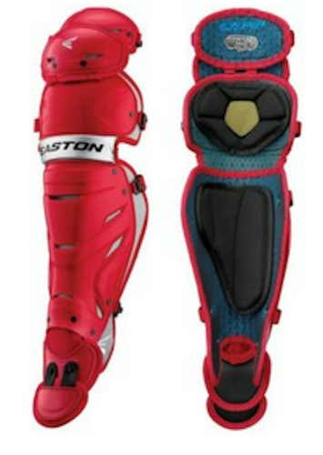 New Easton Pro X Leg Guard Int Red