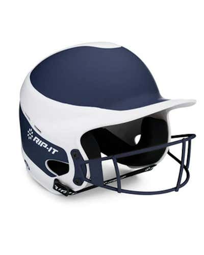 New Rip-it Pro Vision Fastpitch Helmet Navy White M L
