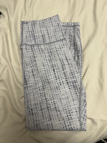 Gray Patterned Women's Size 8 Lululemon Pants