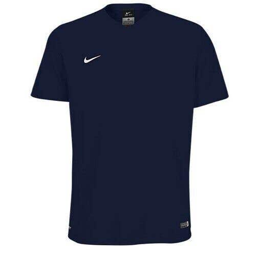 Nike Adult Mens Team Challenge 645500 Size M Navy White Soccer Jersey NWT