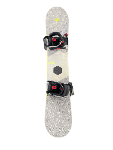 Used Burton Dominant 54 150 Cm Men's Snowboard Combo