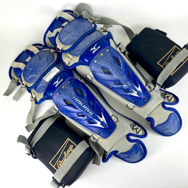 Used Mizuno Samurai Catcher's Leg Guards With Knee Savers Youth