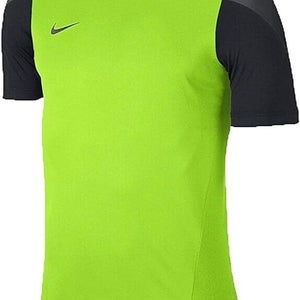 Nike Adult Mens Squad 14 620887 Size Large Green Black SS Soccer Jersey NWT $45