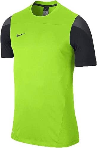 Nike Adult Mens Squad 14 620887 Size Large Green Black SS Soccer Jersey NWT $45