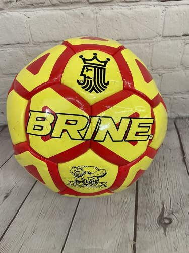 Brine Phantom Bear NFHS Soccer Ball Colors Yellow Red Size 5