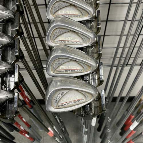 Used Tommy Armour 845s Silver Scot Men's Right Iron Set 3i-sw Stiff Flex Steel Shaft