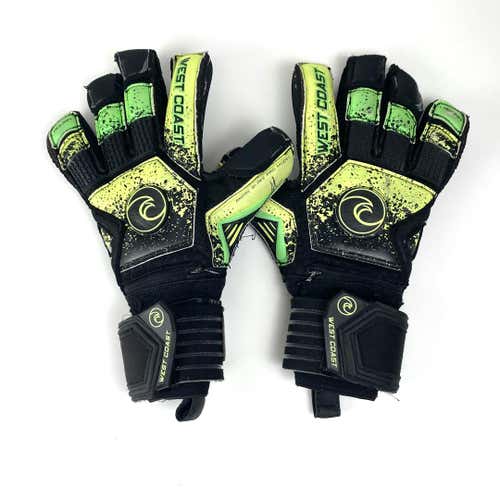 Used West Coast Laguna Soccer Goalie Gloves Size 6