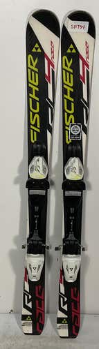 Used Kid's Fischer 110cm RC4 Race Skis With Fischer FJ4 Bindings (SY1734)