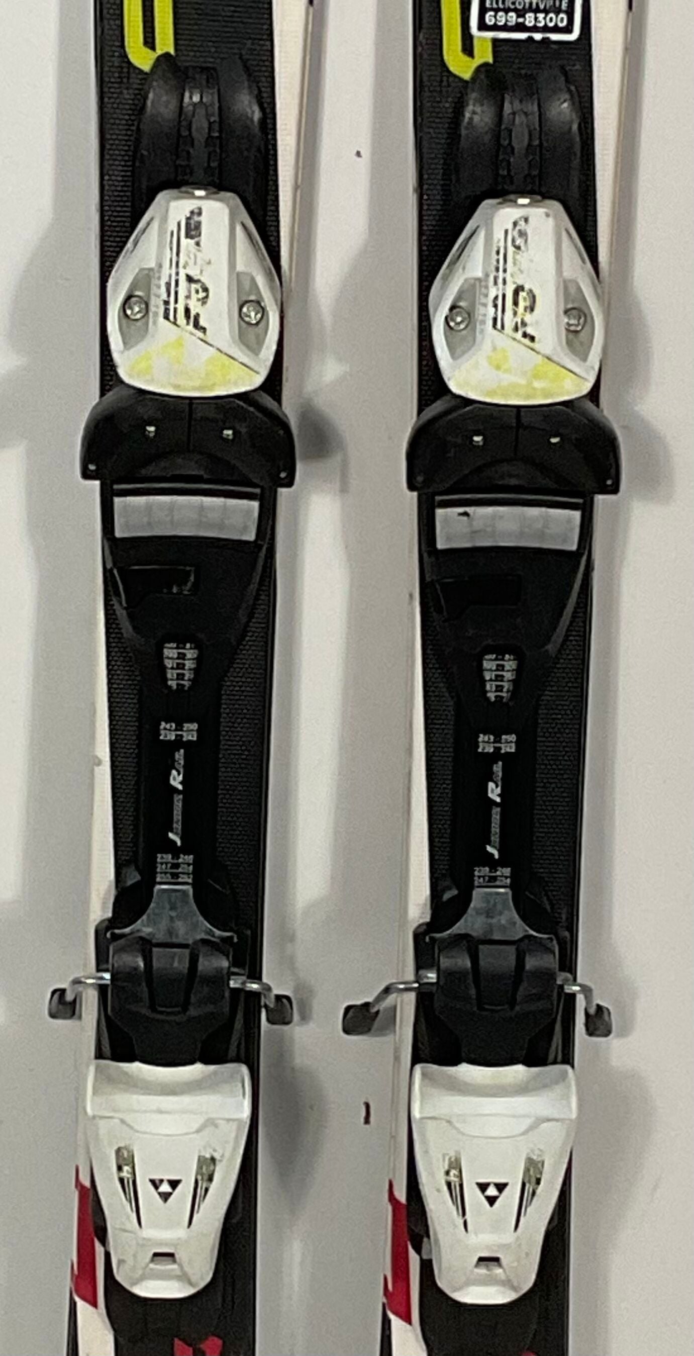 Used Kid's Fischer 110cm RC4 Race Skis With Fischer FJ4