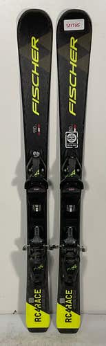 Used Kid's Fischer 110cm RC4 Race Skis With Fischer FJ4 Bindings (SY1735)