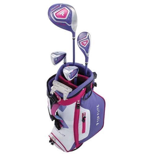 Top Flite Junior Girls Complete Set (Ages 5-8) -Purple / Pink - 46" - 52" Height