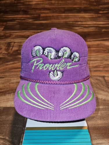 Vintage Artic Cat Prowler Snowmobile 44 Corduroy Promo Hat Cap Vtg Strapback
