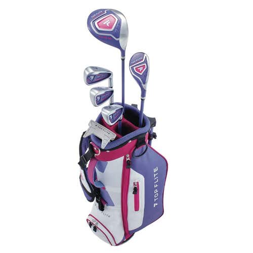 Top Flite Junior Girls Complete Set (Ages 9-12) - Purple / Pink - 53" and up