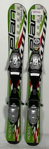 Used Kid's Elan 80cm Formula Race Skis With Elan EL 4.5 Bindings (SY1742)