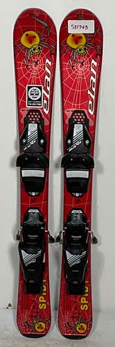 Used Kid's Elan 80cm Spidy Skis With Tyrolia SLR 4.5 Bindings (SY1743)