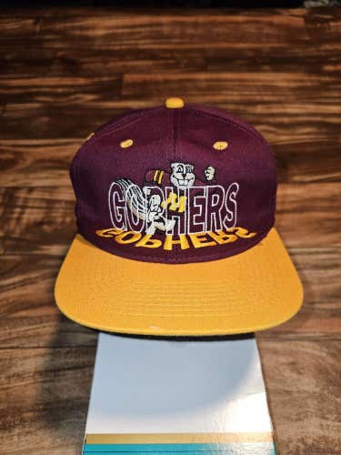 Vintage Minnesota Gophers NCAA College Sports #1 Apparel Hat Cap Vtg Snapback