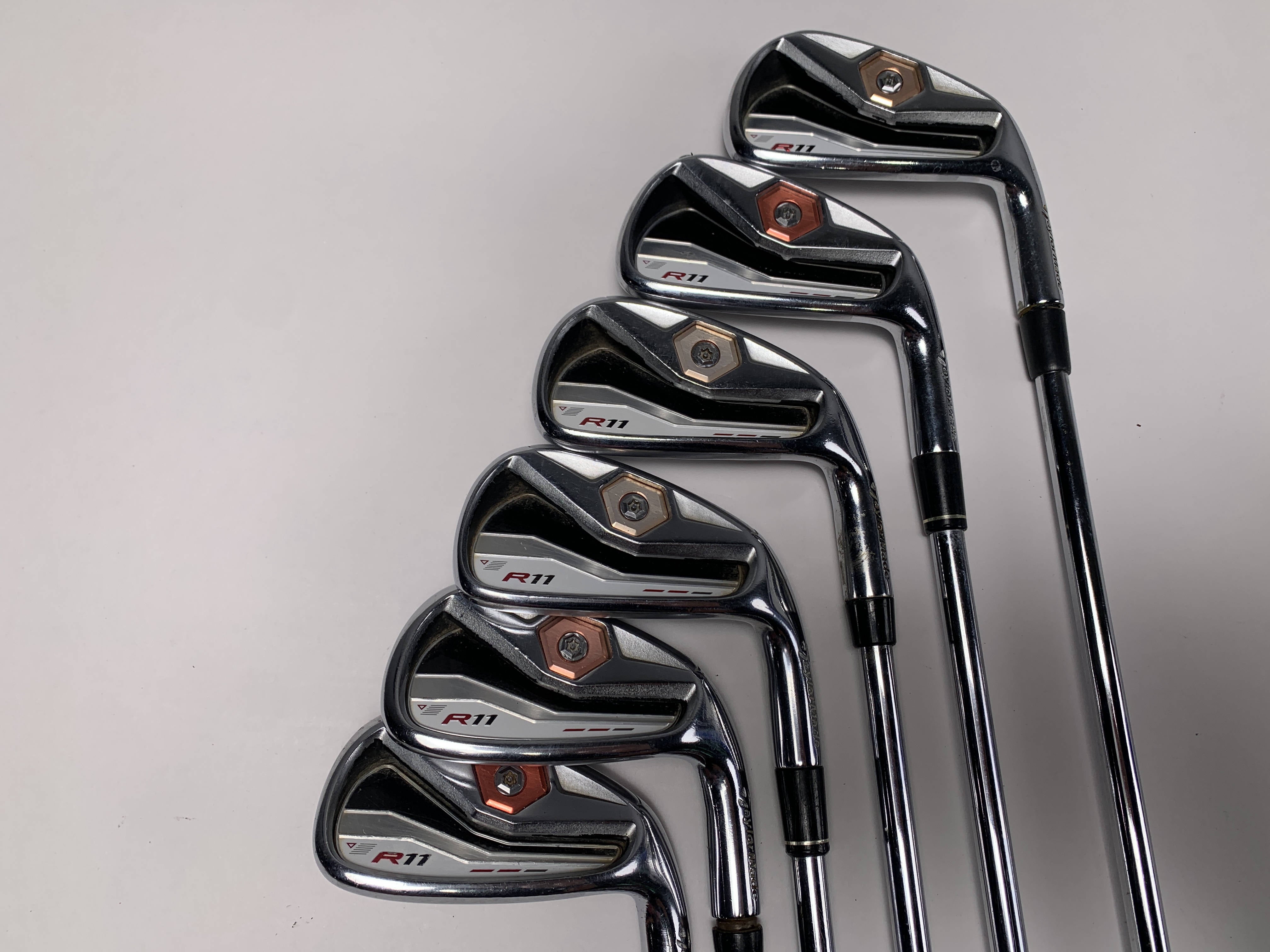 TaylorMade R11 Iron Set 3-P,A True Temper Dynamic Gold XP Stiff Flex 59329a  33618.1570049574.1280.1280