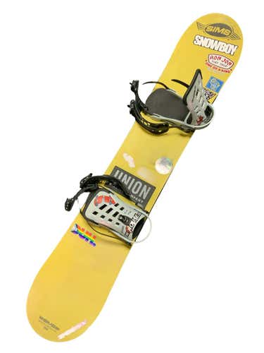 Used Sims Bowl Squad 155 Cm Men's Snowboard Combo