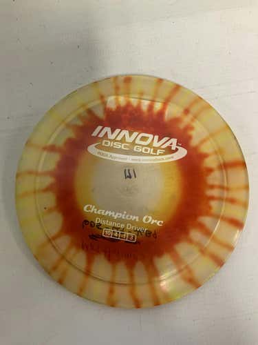 Used Innova Ch Orc Orange Tie Dye Disc Golf Drivers