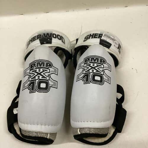 Used Sher-wood Pmp X 10 Lg Hockey Elbow Pads