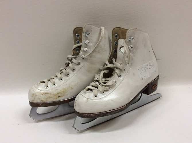 Used Riedell 2 Junior 02 Ice Skates Soft Boot