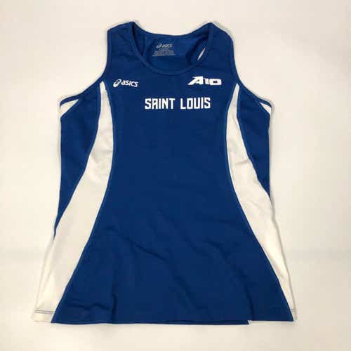 Saint Louis Billikens Womens Shirt Large Blue White Tank Top Asics NCAA Track