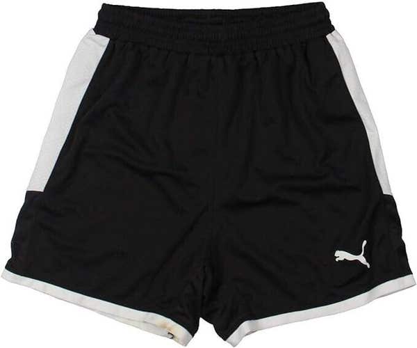 Puma Youth Unisex Borussia Dortmund 703039 M Black White Soccer Shorts NWT $26