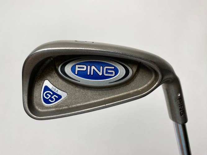 Ping G5 Single 5 Iron Silver Dot 4* Up True Temper Stiff Steel Mens RH
