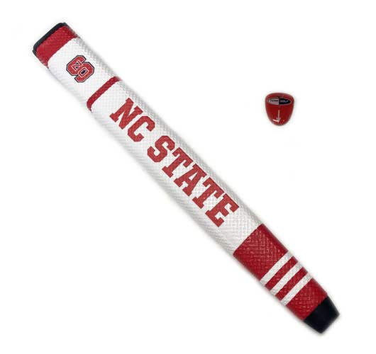 NEW Team Golf NC State Wolfpack Red/White Jumbo Putter Grip w/ Ball Marker