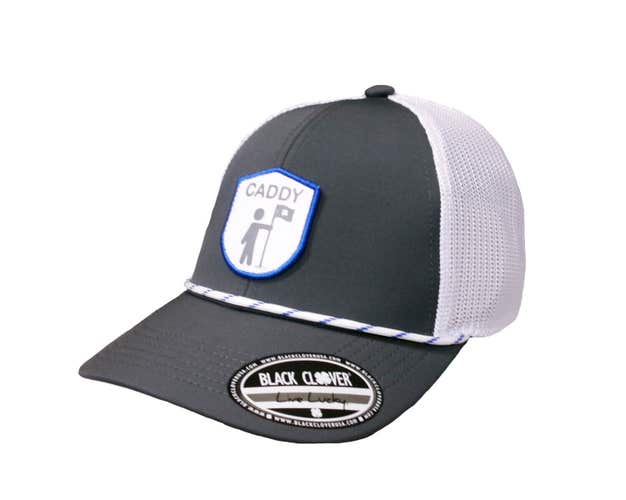 NEW Black Clover Live Lucky Looper Gray/White Rope Snapback Golf Hat/Cap