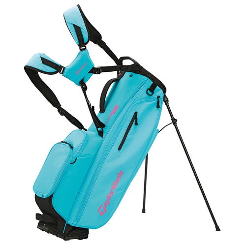 NEW 2024 TaylorMade Flextech US Miami Blue 4 Way Stand/Carry Golf Bag