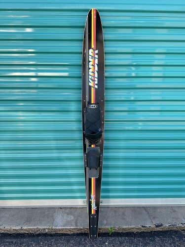 #1694 Kidder Keular Comp Slalom Waterski Water Ski w/ Adjustable Bindings