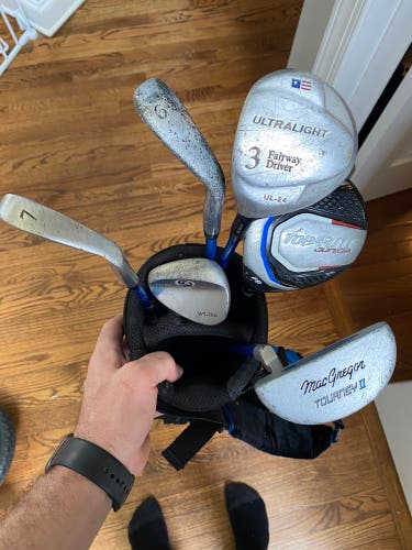 Used KIDS golf clubs - LEFT HANDED