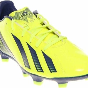 Adidas F10 TRX FG Soccer Cleats Vibrant Yellow Black Metallic Silver US Size 12