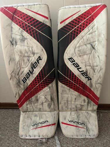 Used  Bauer Vapor 1X Goalie Leg Pads