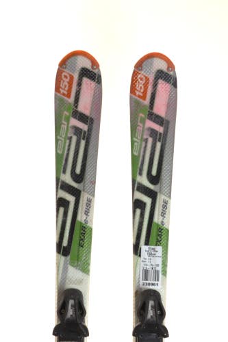 Used Elan Exar e-Rise Skis, size 150 with Elan ESP 10 bindings (Option 230961)