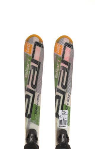 Used Elan Exar e-Rise Skis, size 140 with Elan ESP 10 bindings (Option 230963)