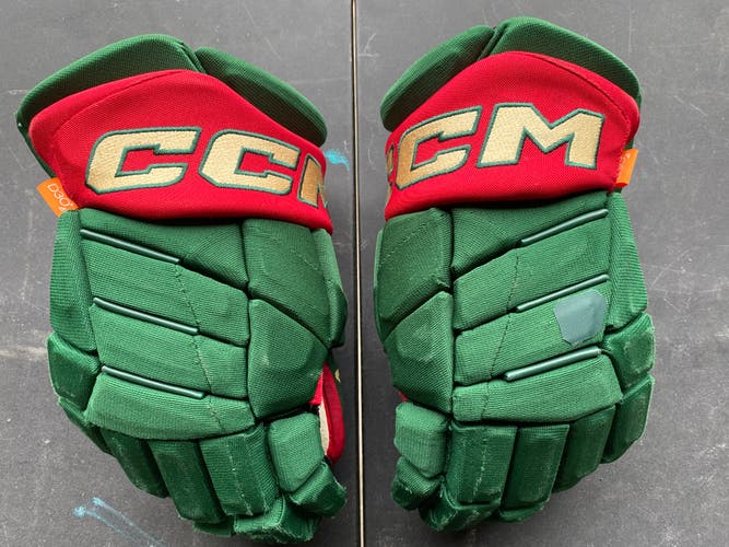 CCM JetSpeed FT1 Pro Stock 14" Hockey Gloves Wild Green 3513