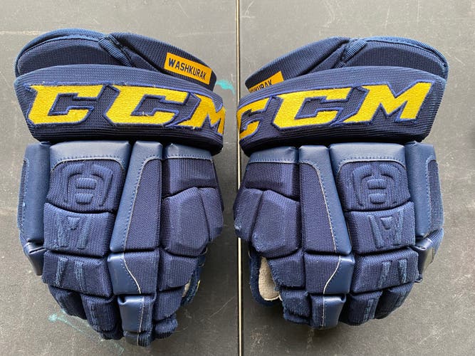 CCM HGCL Crazy Light Pro Stock 13" Hockey Gloves Blues 3515