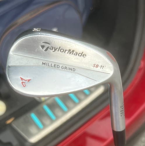 Used Men's TaylorMade Right Handed Wedge Flex Steel Shaft MIlled Grind Wedge