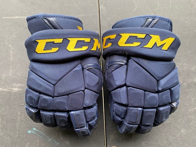 CCM HG12 Pro Stock 13" Hockey Gloves Navy Blue 3516