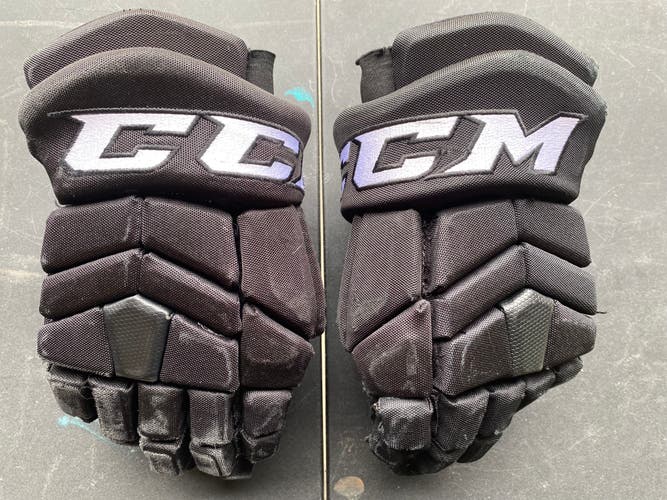 CCM HGTK Tacks Pro Stock Hockey Gloves 14" Black 3521