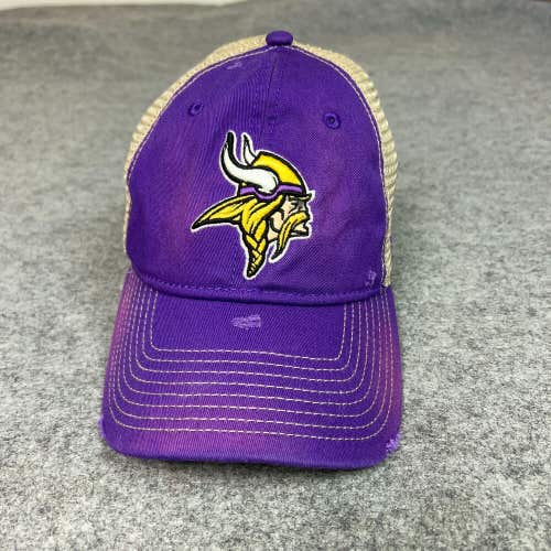 Minnesota Vikings Mens Hat Cap Snapback Purple Beige Trucker Fanatics Football
