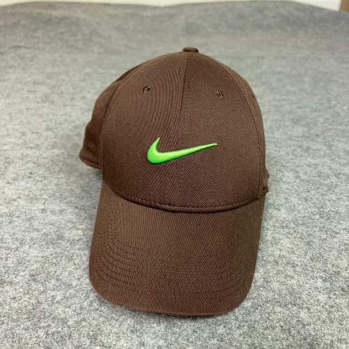 Nike Mens Hat One Size Brown Green Swoosh Casual Cap Sports Logo Legacy 91