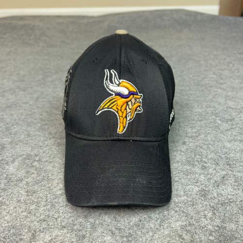 Minnesota Vikings Mens Hat Small Black Cap Reebok On Field Football NFL Logo
