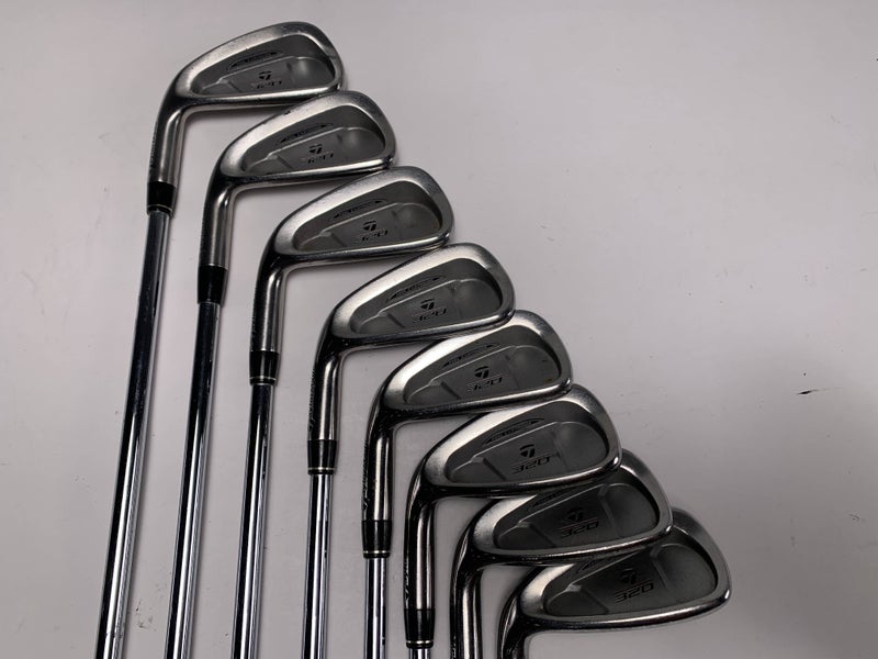 Taylormade 320 Iron Set 3-PW Precision Rifle S-90 Stiff Steel Mens LH