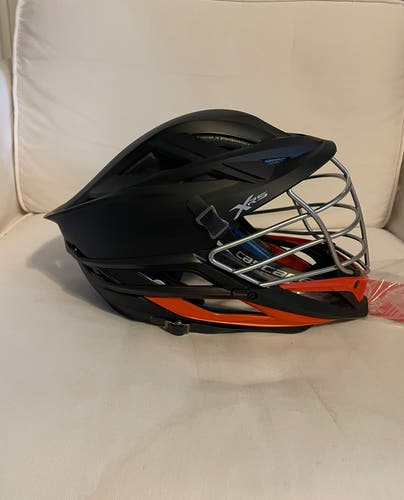 Cascade XRS Helmet Brand New - Matte Black with Chrome Facemask (Retail: $350)