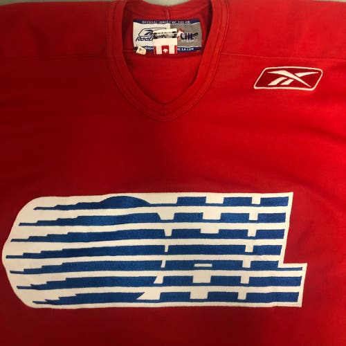 OHL size 54 red practice jersey #9